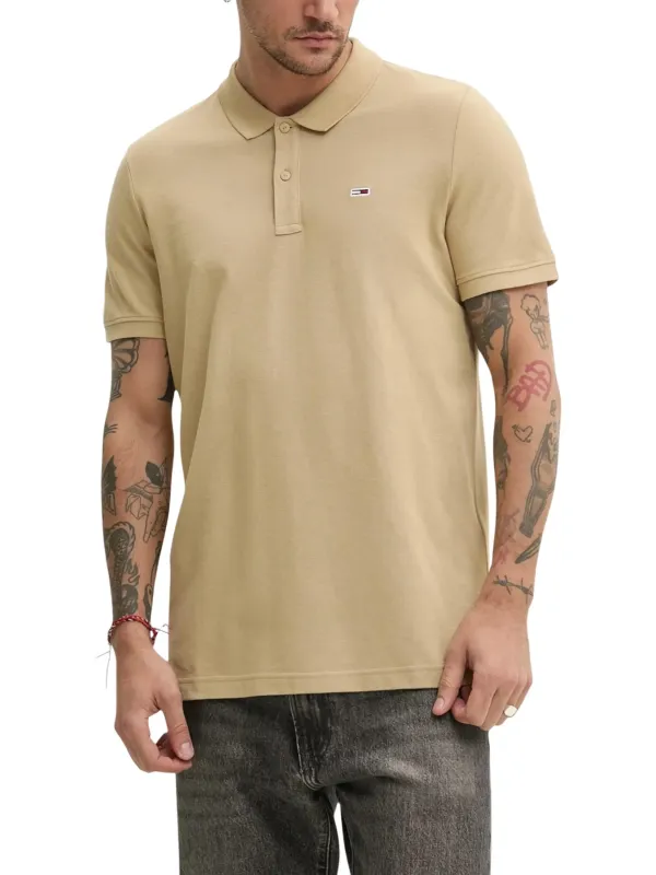 Tommy Hilfiger Jeans Herren T-Shirt Beige | online kaufen