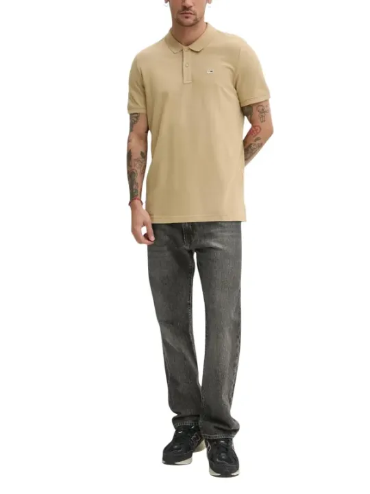 Tommy Hilfiger Jeans Herren T-Shirt Beige | online kaufen