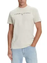 Tommy Hilfiger Jeans Herren T-Shirt Beige | online kaufen