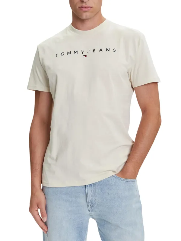 Tommy Hilfiger Jeans Herren T-Shirt Beige | online kaufen