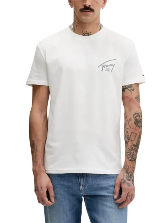Tommy Hilfiger Jeans Herren T-Shirt Weiß | online kaufen