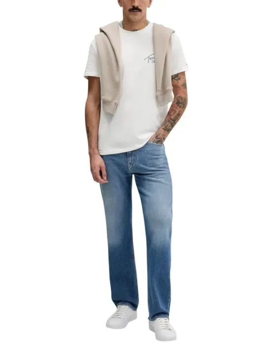 Tommy Hilfiger Jeans Herren T-Shirt Weiß | online kaufen