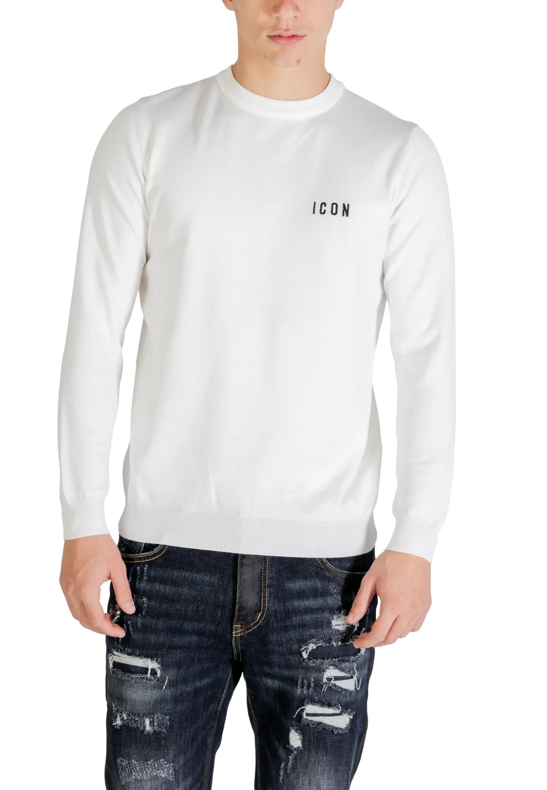 Icon Herren Pullover Weiß 496892