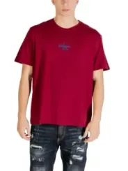 Calvin Klein Jeans Herren T-Shirt Bordeaux | online kaufen