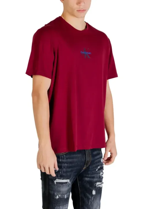 Calvin Klein Jeans Herren T-Shirt Bordeaux | online kaufen