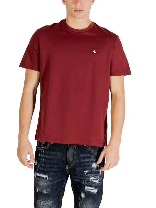 Calvin Klein Jeans Herren T-Shirt Rot | online kaufen