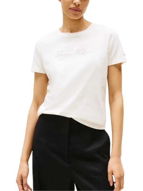 Tommy Hilfiger Damen T-Shirt Weiß | online kaufen