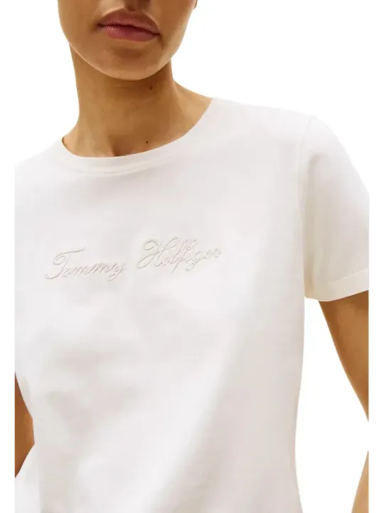 Tommy Hilfiger Damen T-Shirt Weiß | online kaufen