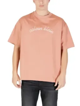 Mieten Sie Calvin Klein Herren T-Shirt Rosa | Flex-Fashion