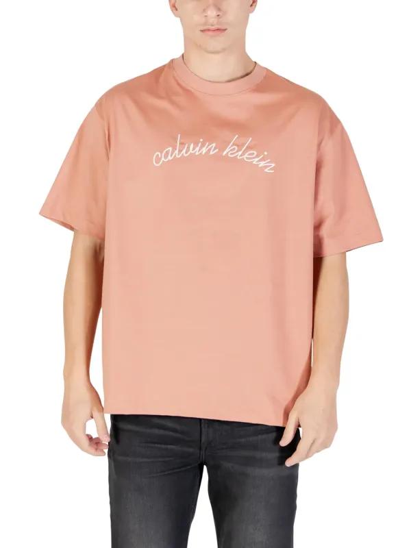Calvin Klein Jeans Herren T-Shirt Rosa | online kaufen