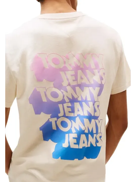 Tommy Hilfiger Jeans Herren T-Shirt Beige | online kaufen