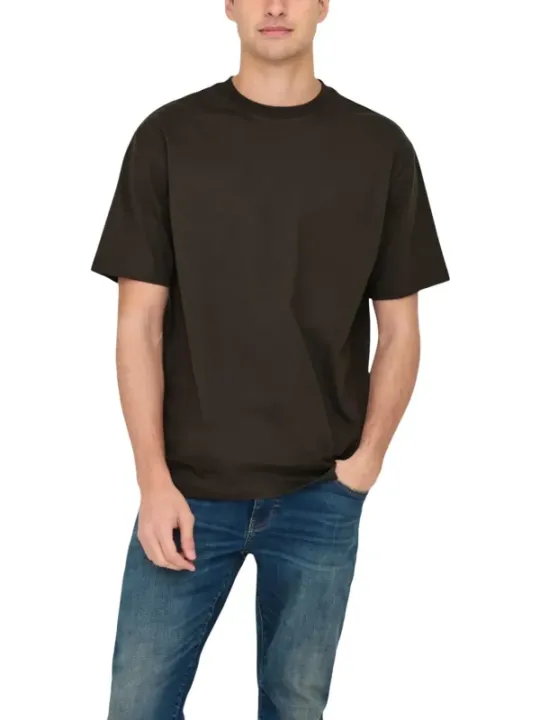 Only & Sons Herren T-Shirt Braun | online kaufen