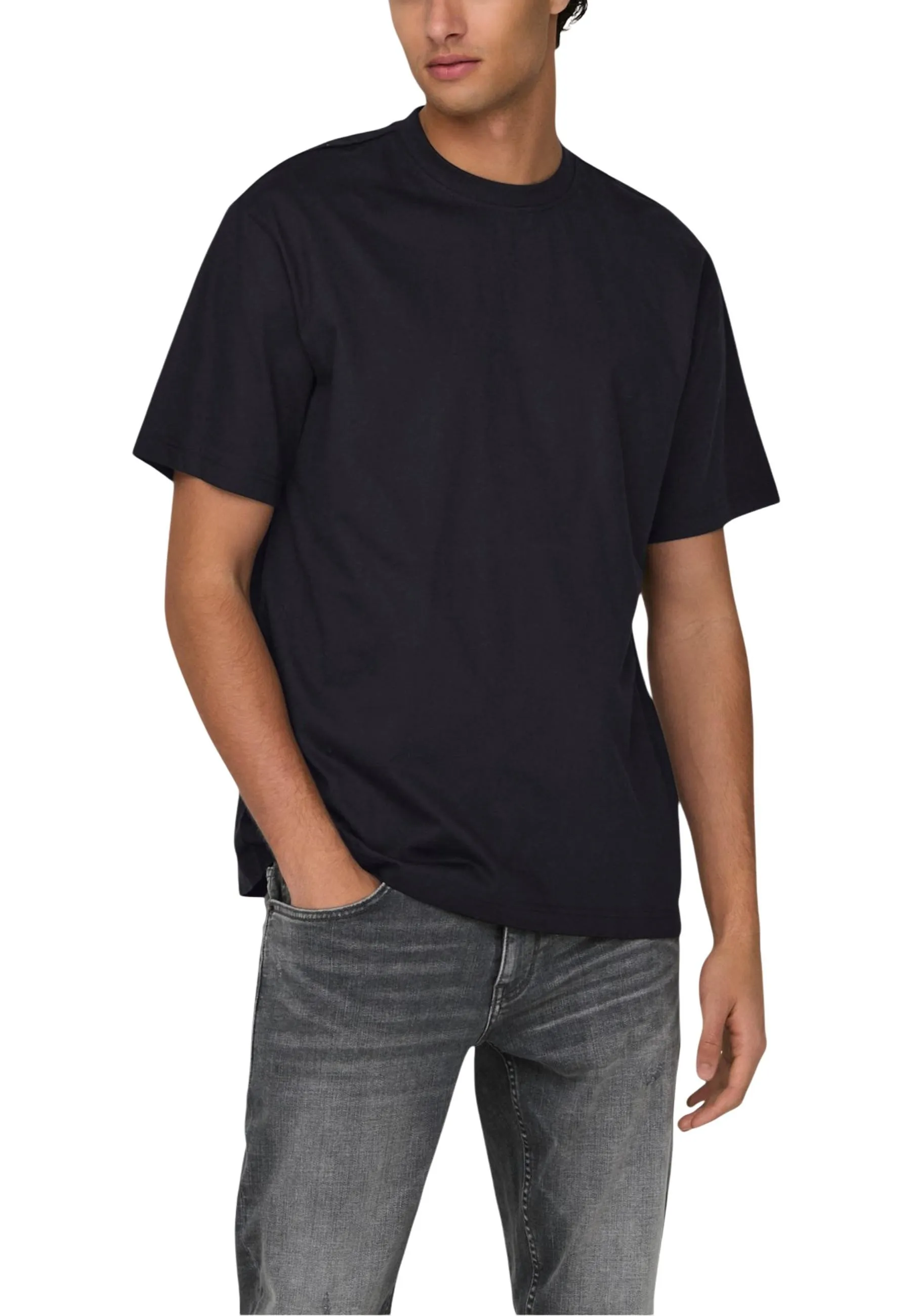 Herren T-Shirt Schwarz 496354
