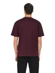 Only & Sons Herren T-Shirt Bordeaux | online kaufen