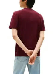 Tommy Hilfiger Herren T-Shirt Bordeaux | online kaufen