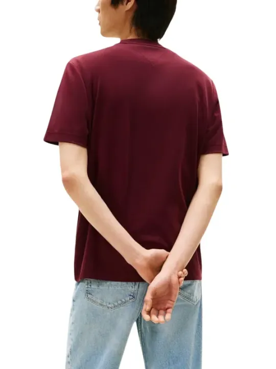 Tommy Hilfiger Herren T-Shirt Bordeaux | online kaufen