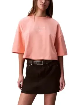 Calvin Klein Damen T-Shirt Orange mieten - Flex-Fashion
