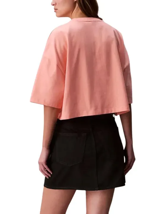 Calvin Klein Jeans Damen T-Shirt Orange | online kaufen