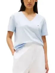 Tommy Hilfiger Damen T-Shirt Azurblau | online kaufen