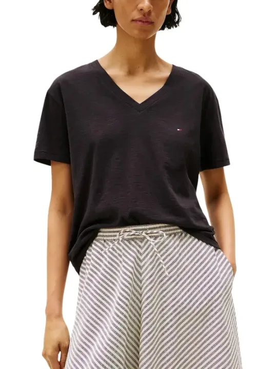 Tommy Hilfiger Damen T-Shirt Schwarz | online kaufen