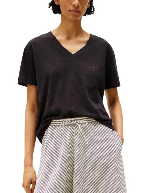 Tommy Hilfiger Damen T-Shirt Schwarz | online kaufen