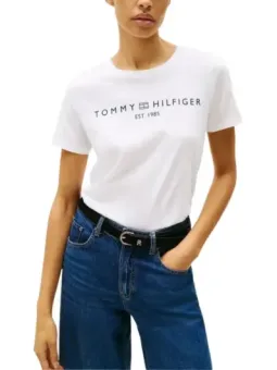 Tommy Hilfiger Damen T-Shirt Weiß | online kaufen