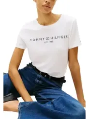 Tommy Hilfiger Damen T-Shirt Weiß | online kaufen