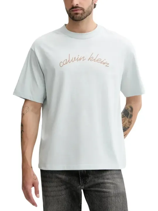 Calvin Klein Jeans Herren T-Shirt Azurblau | online kaufen