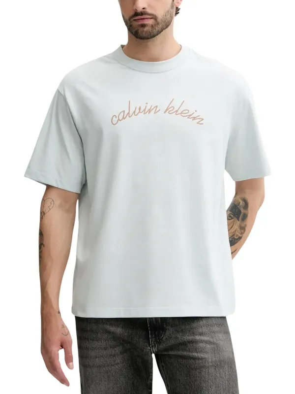 Calvin Klein Jeans Herren T-Shirt Azurblau | online kaufen