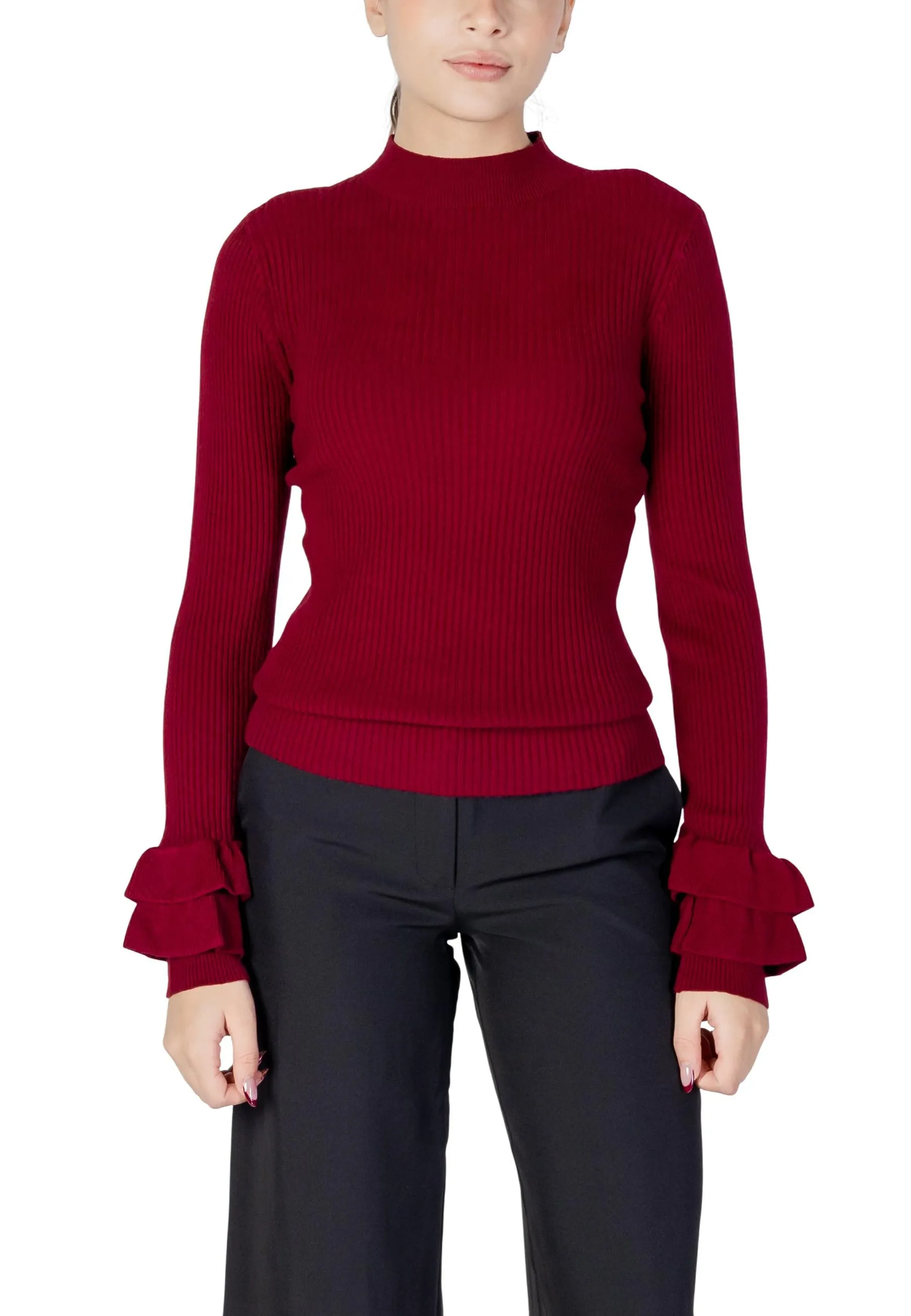 Damen Pullover Bordeaux 495734