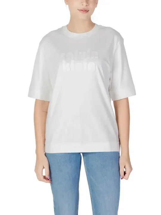 Calvin Klein Jeans Damen T-Shirt Weiß | online kaufen
