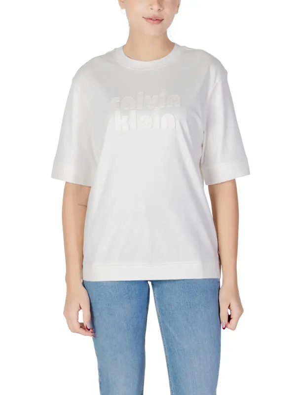 Calvin Klein Jeans Damen T-Shirt Weiß | online kaufen