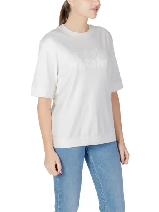 Calvin Klein Jeans Damen T-Shirt Weiß | online kaufen