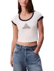 Calvin Klein Jeans Damen T-Shirt Weiß | online kaufen