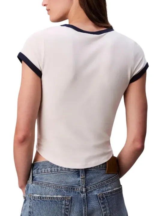 Calvin Klein Jeans Damen T-Shirt Weiß | online kaufen