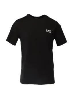 Schwarzes CNC-Logo-T-Shirt