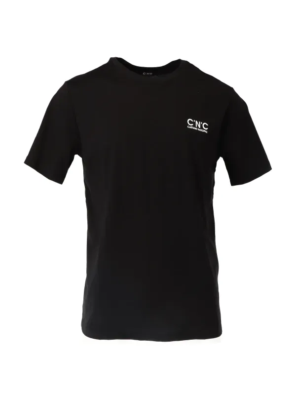 Schwarzes CNC-Logo-T-Shirt