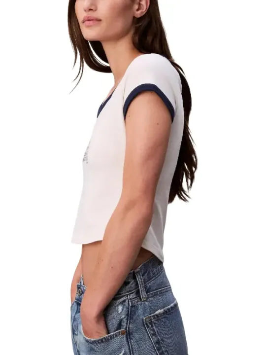 Calvin Klein Jeans Damen T-Shirt Weiß | online kaufen