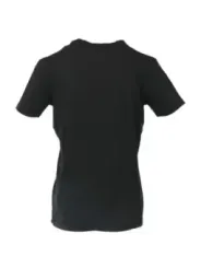 Schwarzes Diesel V-Ausschnitt Baumwollshirt