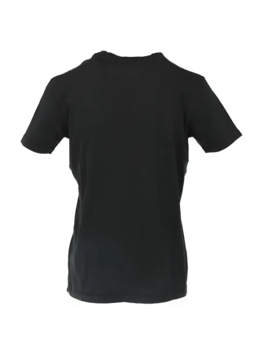 Schwarzes Diesel V-Ausschnitt Baumwollshirt