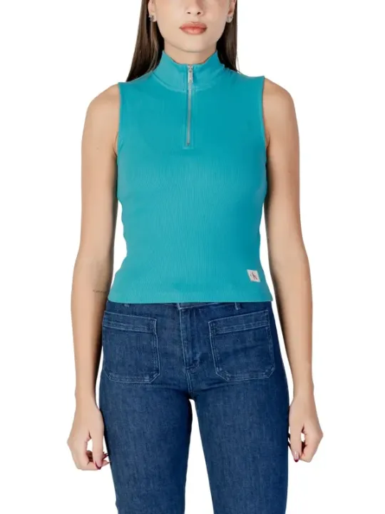 Calvin Klein Jeans Damen Tank-Tops Türkis | online kaufen
