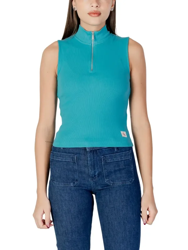 Calvin Klein Jeans Damen Tank-Tops Türkis | online kaufen