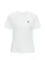 Weißes Baumwoll-T-Shirt mit Logo
