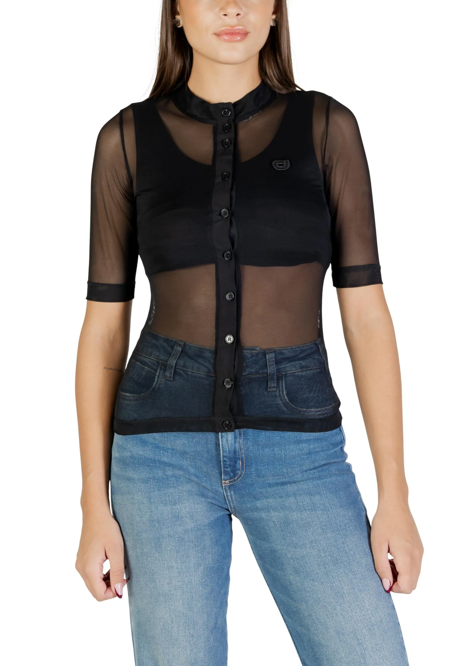 COLCCI Damen Bluse Schwarz 495267