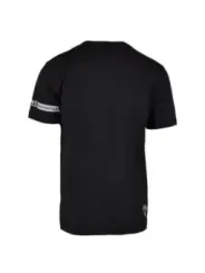 Graues T-Shirt mit weißen Streifen