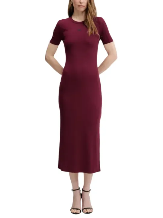 Calvin Klein Jeans Damen Kleid Bordeaux | online kaufen