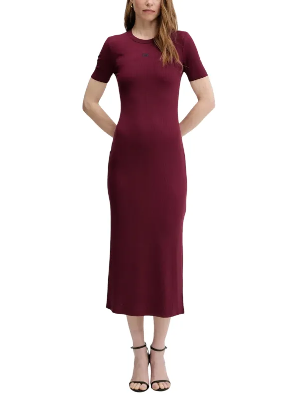Calvin Klein Jeans Damen Kleid Bordeaux | online kaufen