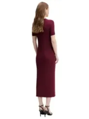Calvin Klein Jeans Damen Kleid Bordeaux | online kaufen