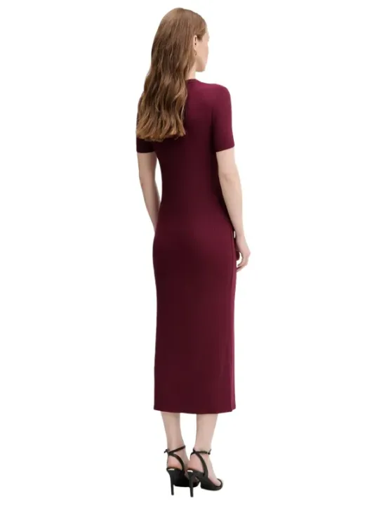 Calvin Klein Jeans Damen Kleid Bordeaux | online kaufen