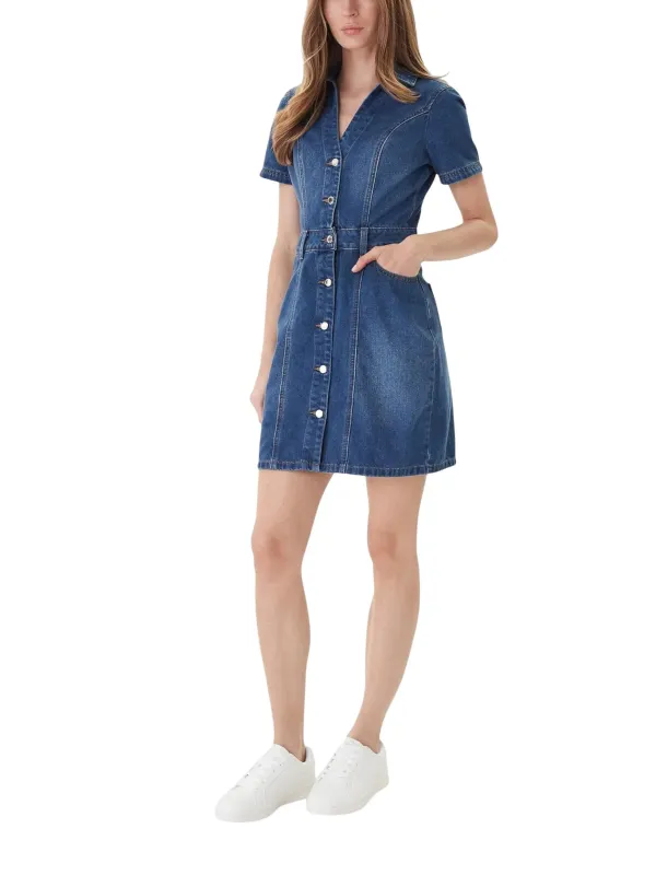 Morgan De Toi Damen Kleid Azurblau | online kaufen